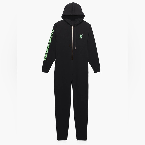 Fenty Savage Onesie Fenty Onesie Hoodie Savage X Fenty Forever Savage  Hooded Onesie Black Caviar